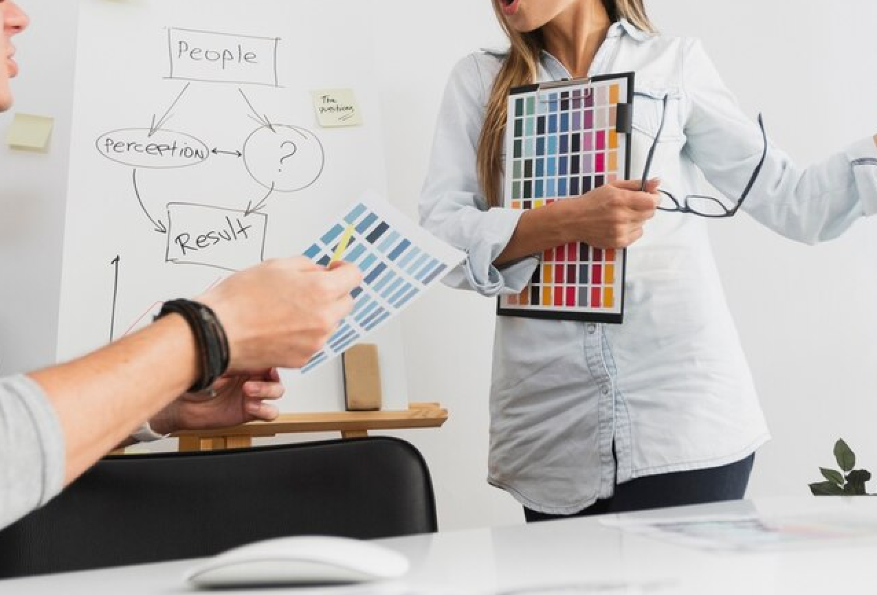 Custom Software Development Company - Creative professionals working on design